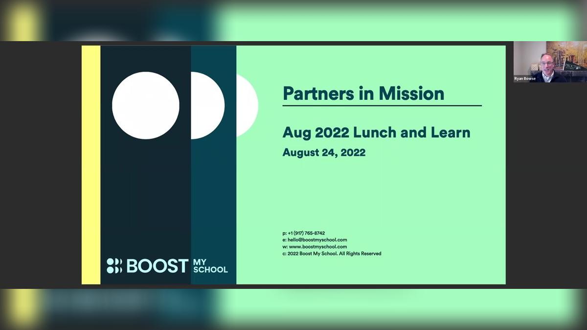 Partners in Mission - Aug 2022 Lunch and Learn