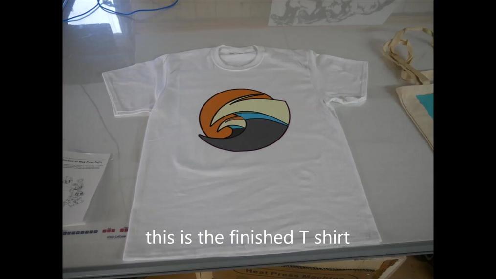 digitize a design on paper for a T shirt application
