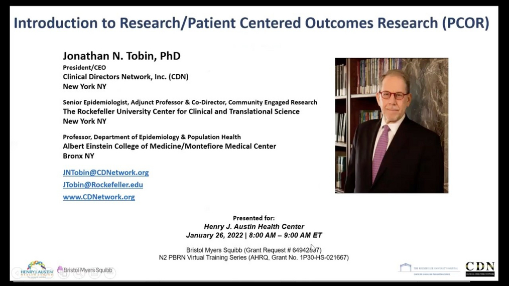 Introduction to Research/Patient-Centered Outcomes Research (PCOR)