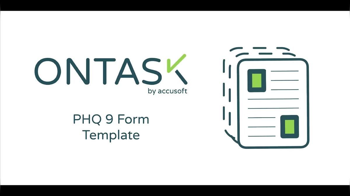 Patient Health Questionnaire PHQ 9 Form