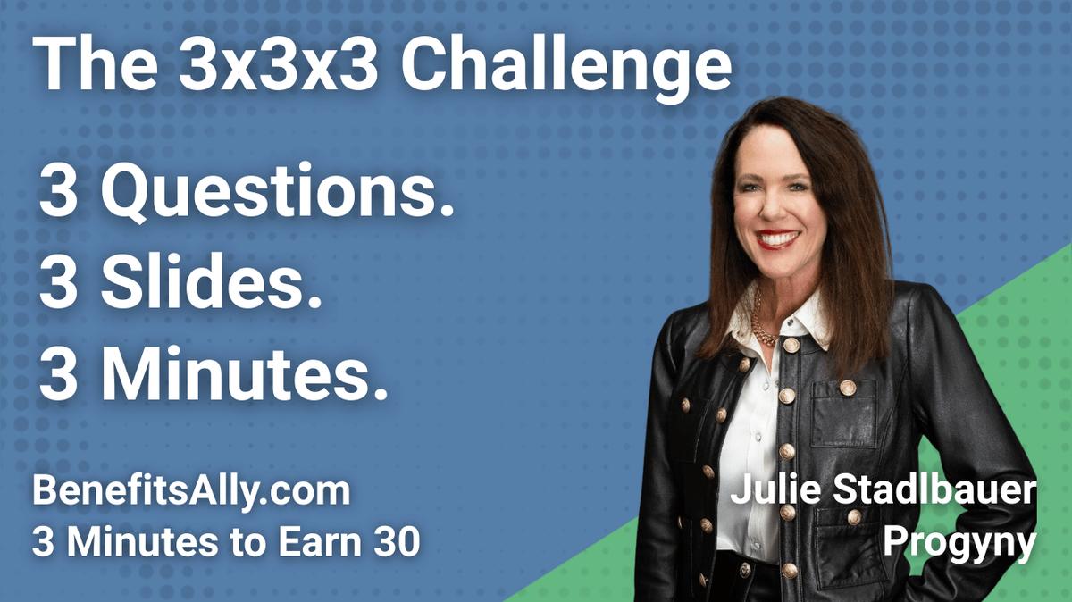 Progyny - 3x3x3 Challenge with Julie Stadlbauer