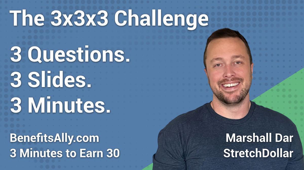 StretchDollar - 3x3x3 Challenge with Marshall Darr
