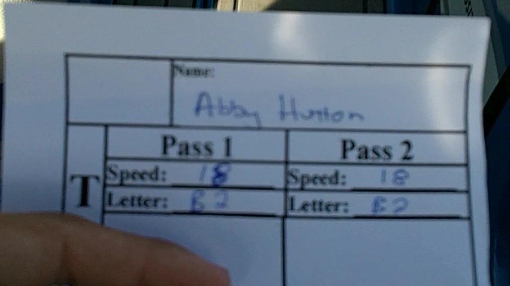 Abby Hutton W2 Round 1 Pass 2