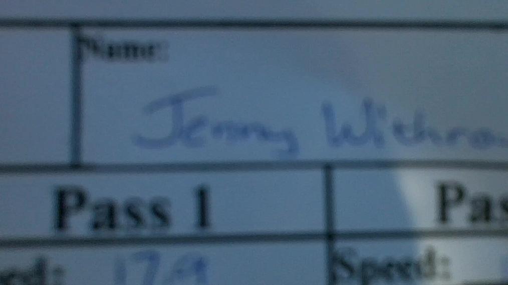 Jenny Withrow W4 Round 1 Pass 2