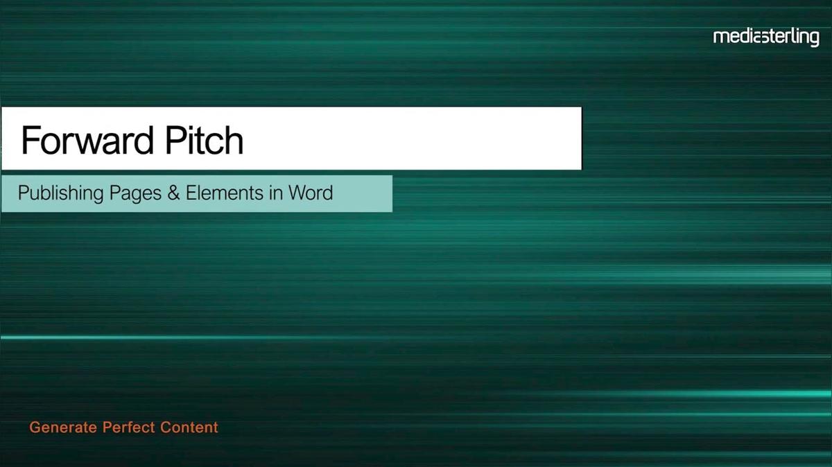 Publishing in Word