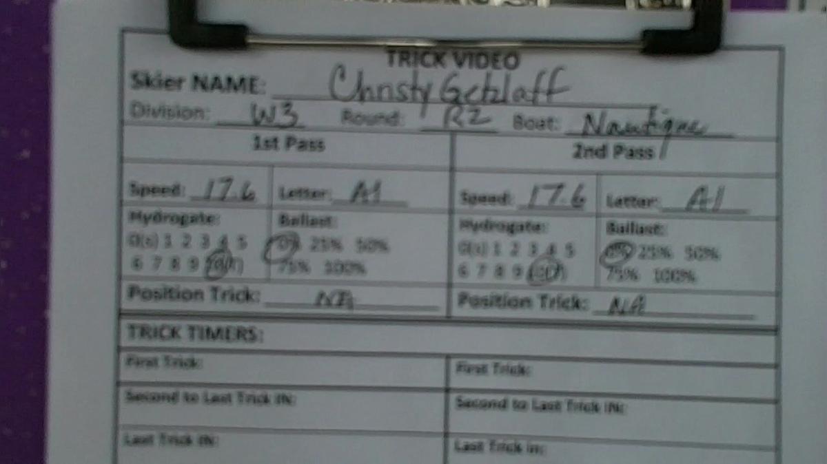 Christy Getzlaff W3 Round 1 Pass 1