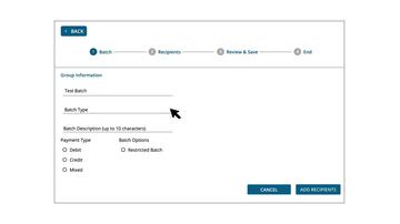 Creating a Batch Payee List