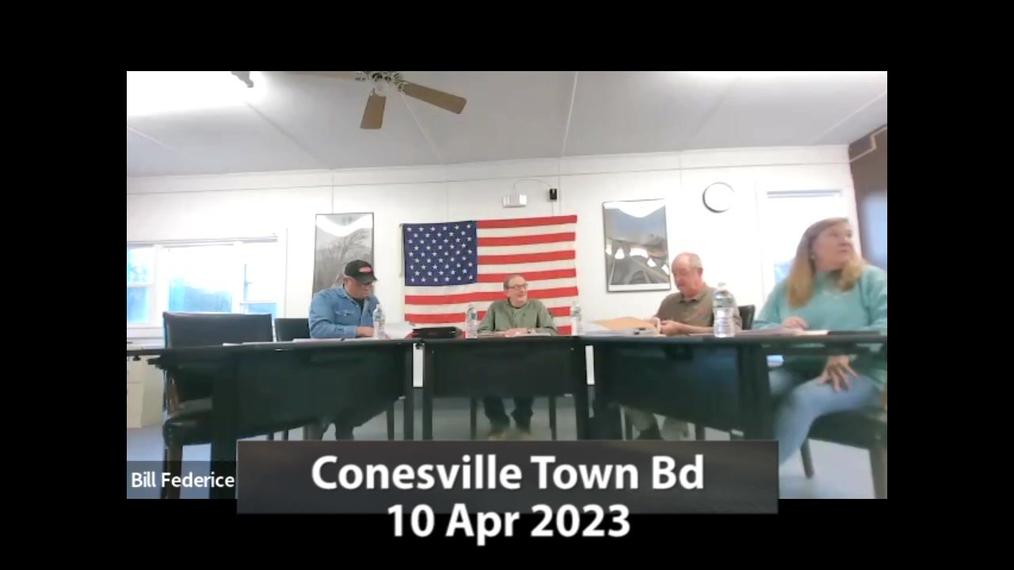 Conesville Town Bd -- 10 Apr 2023