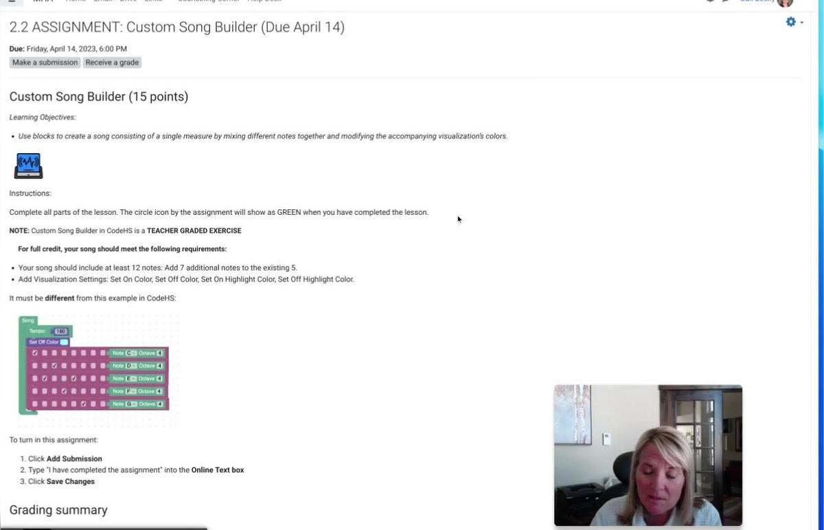 Custom Song Builder Instructions
