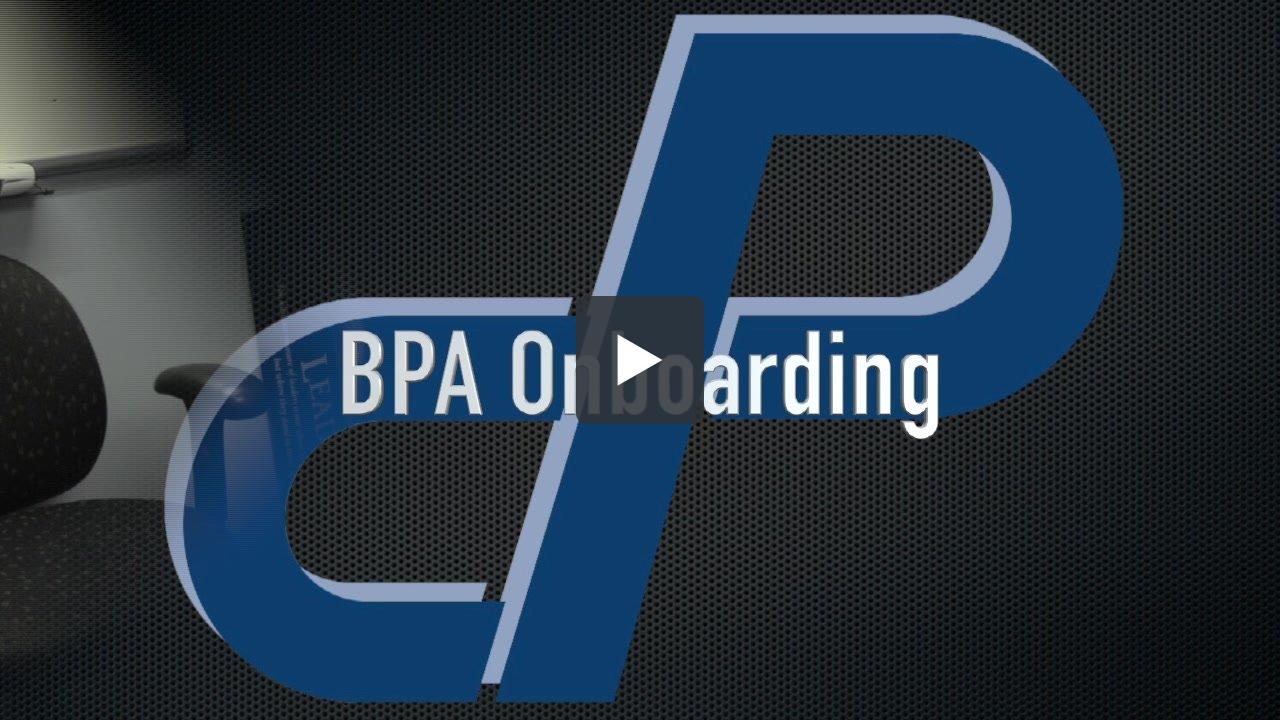 BPA Onboarding Cleaveland/Price Inc.