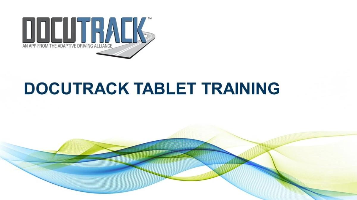 Tablet Training Complete