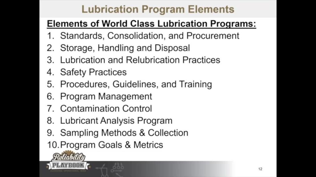 CBM Live Webinar-POST_Getting the Lubrication Basics Correct by Paul Dufresne, Reliability Playbook partnered with Lubrication Engineers