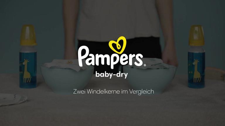 Pampers baby-dry • Zwei Windelkerne im Vergleich