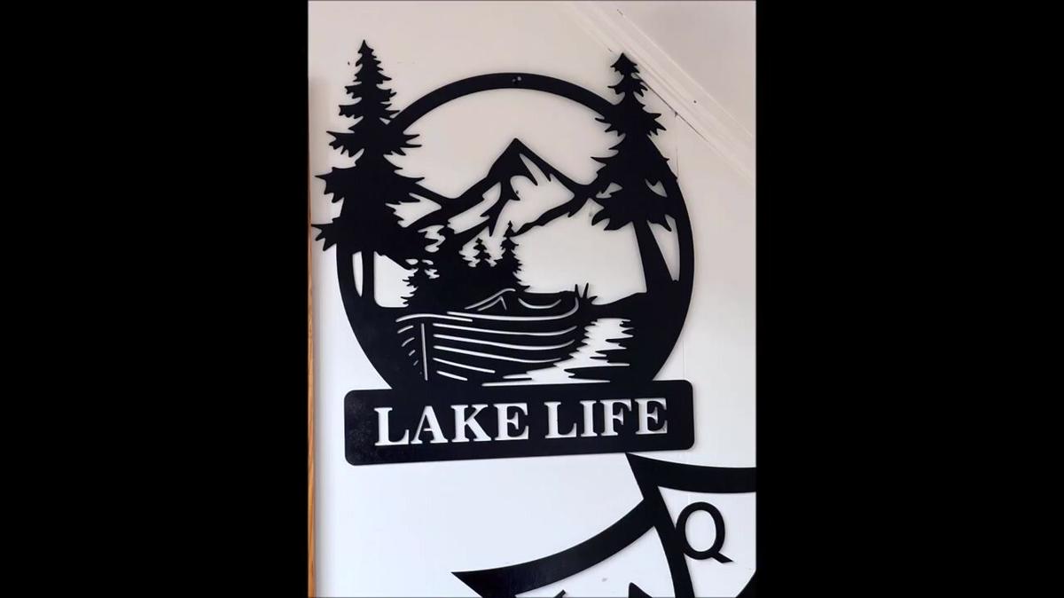 calm lake life scene
