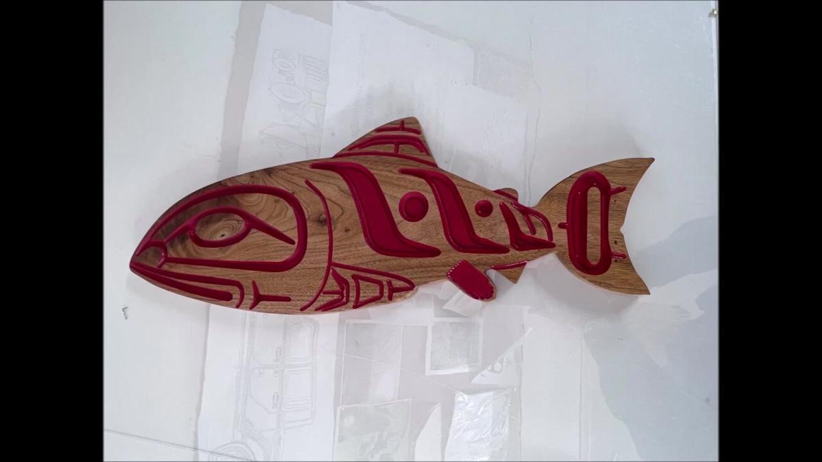fish art 2 D cnc cut (with a 3d look)