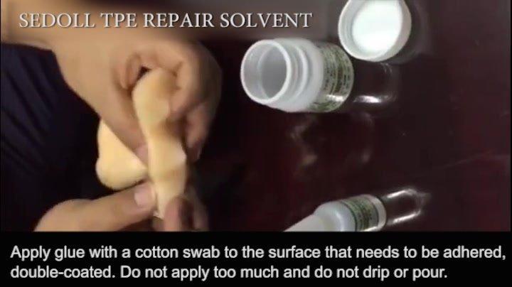 Using TPE Repair Glue Solvent
