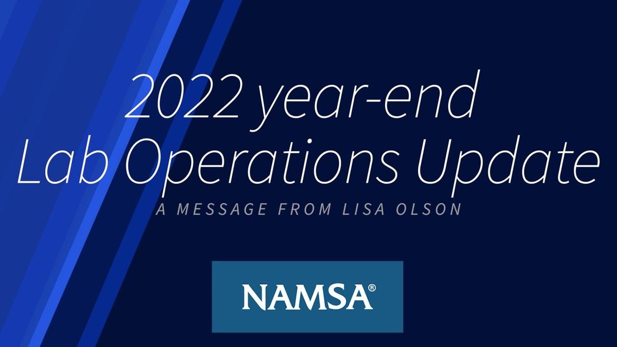 2022 Year -end Lab Operations Update