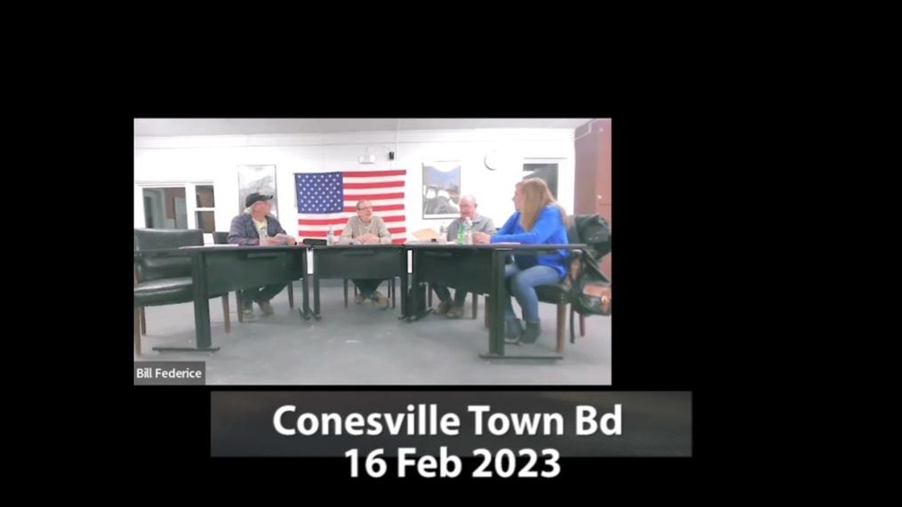 Conesville Town Bd - 16 Feb 2023