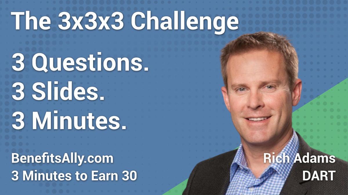 DART - 3x3x3 Challenge with Rich Adams