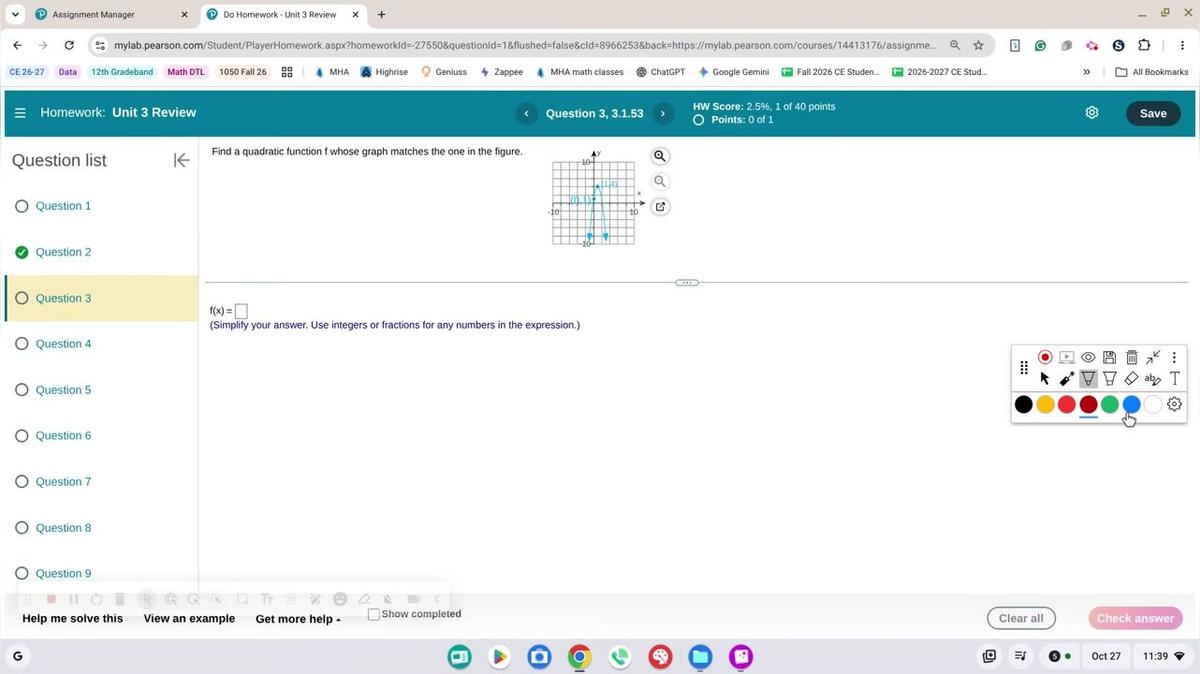 Math 1050 Review 3 #3