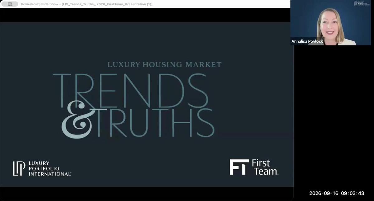 Trends &amp; Truths: The Future of Luxury Real Estate with Lauren Henss &amp; Annalisa Povlock (9-16-26)