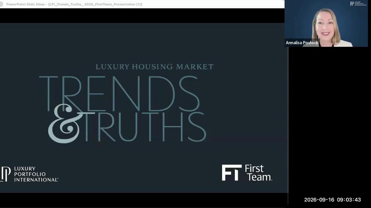 Trends &amp; Truths: The Future of Luxury Real Estate with Lauren Henss &amp; Annalisa Povlock (9-16-26)