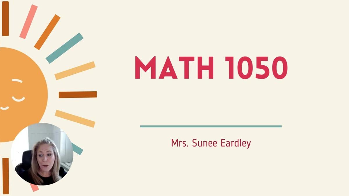 Math 1050 Getting Started 26-27