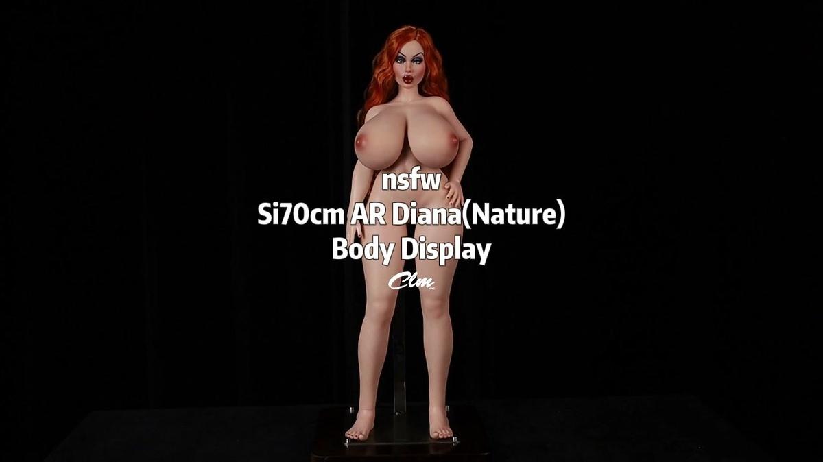 BBW Mini Silicone Sex Doll Vampire Queen Diana CLM Poseable