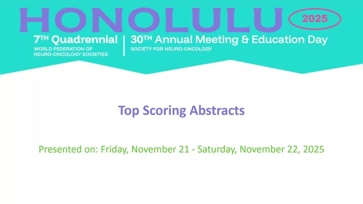Top Scoring Abstracts