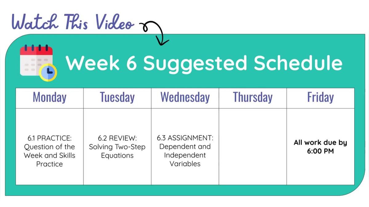 Q4 W6 SMR - Weekly Video