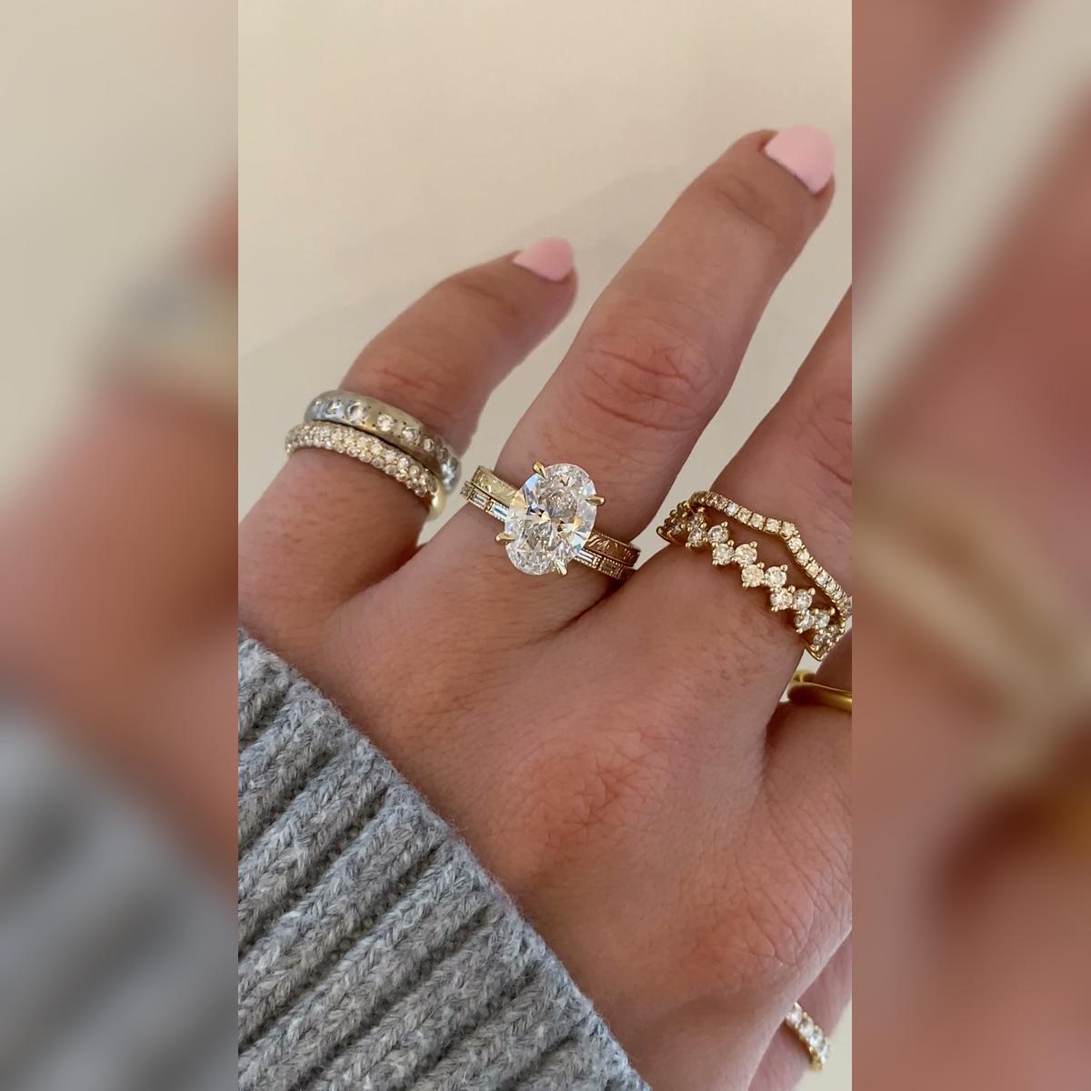 Annalise Oval Wedding Band Pairings