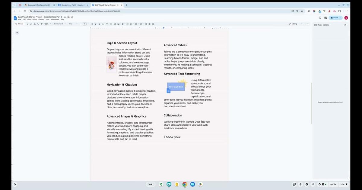 Google Docs Part 3 - Advanced Text Formatting