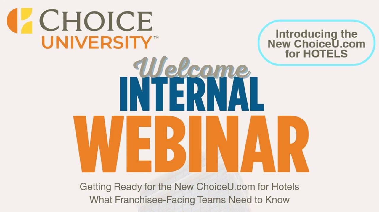 Welcome to the New ChoiceU.com Webinar