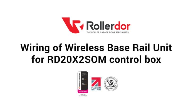 Wiring of Wireless Base Rail Unit for RD20X2S0M Control Box
