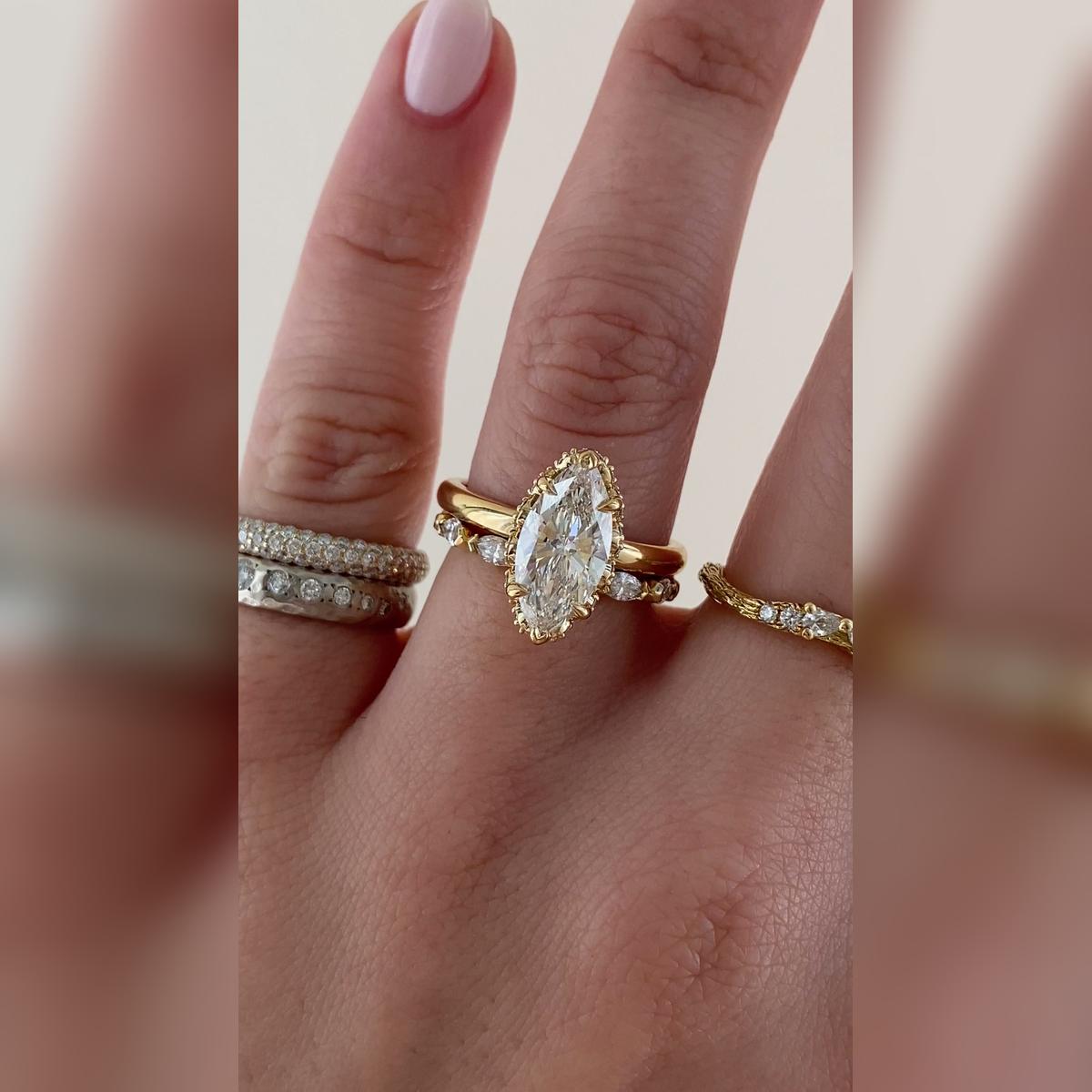 Romie Marquise Wedding Band Pairings