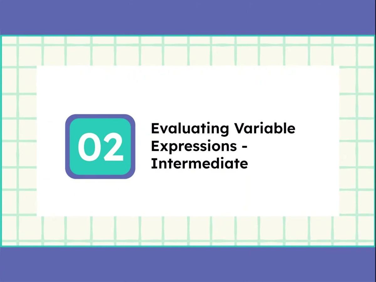 4.1 Evaluating Variable Expressions - SMR-2