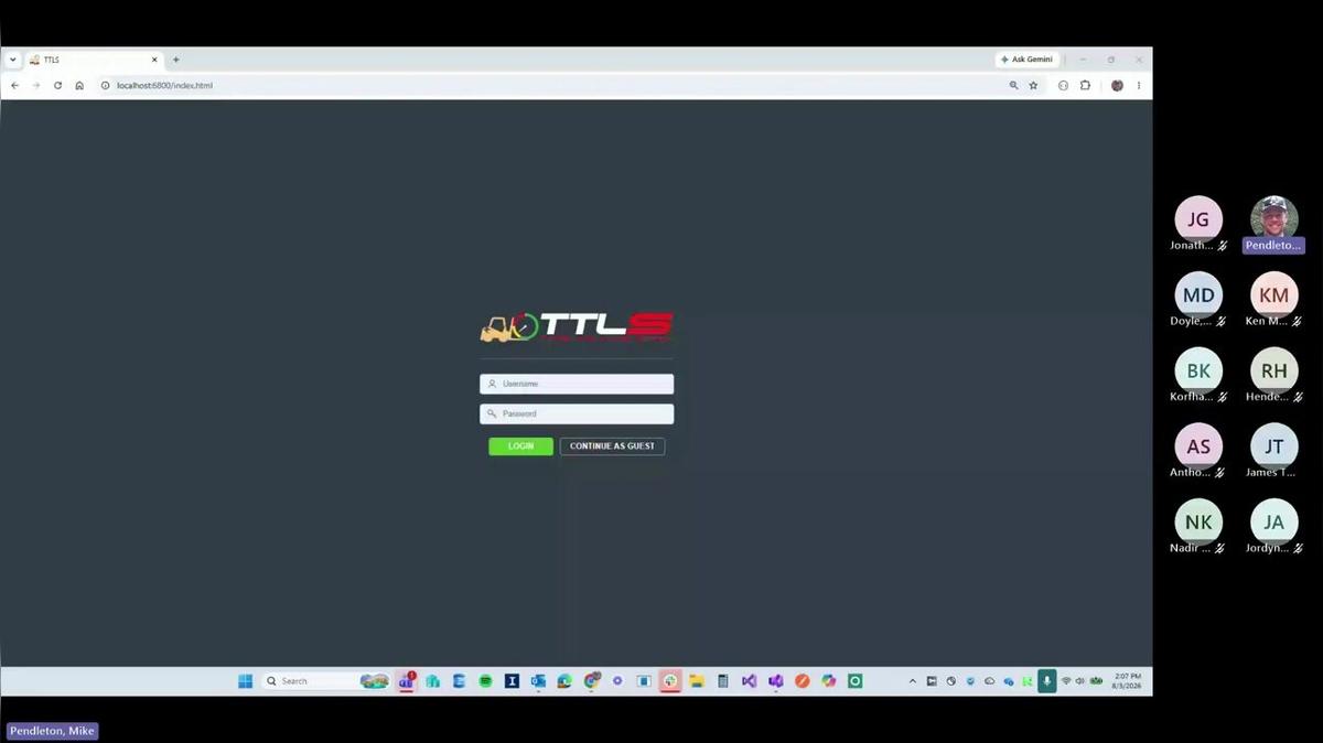 IGear TTLS Call System Demo - Vuteq KY - Aug2026