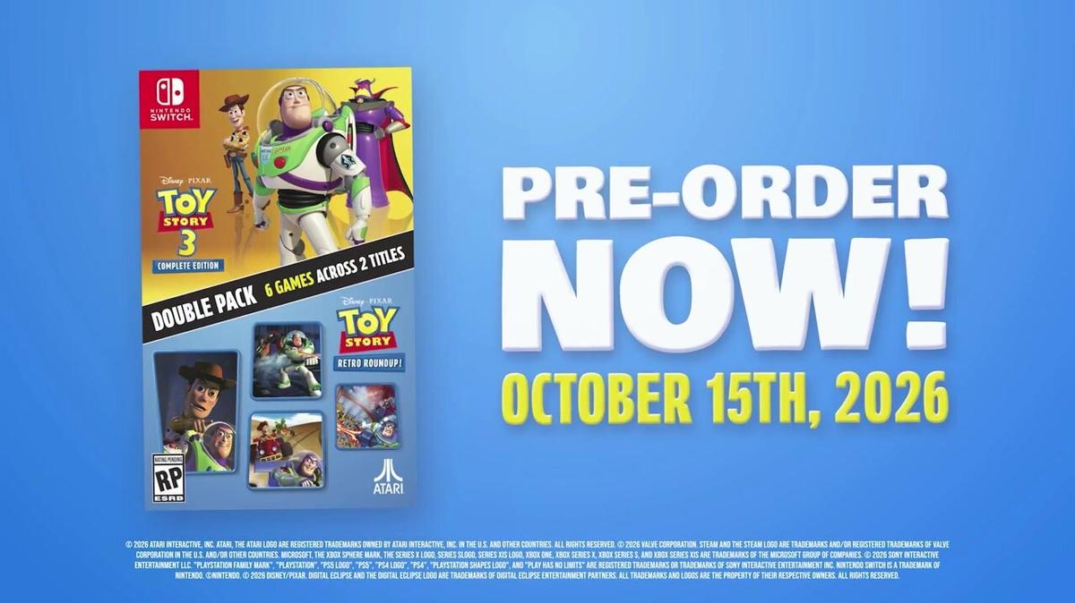 Toy Story: Retro Roundup! + Toy Story 3 Complete Edition Double Pack - PEGI 7