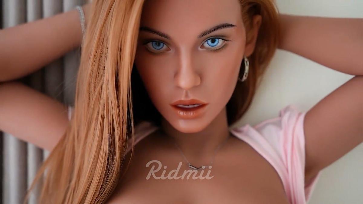 Ridmii Amber Movable Jaw Full Size Oral Sex Doll With Silicone Head