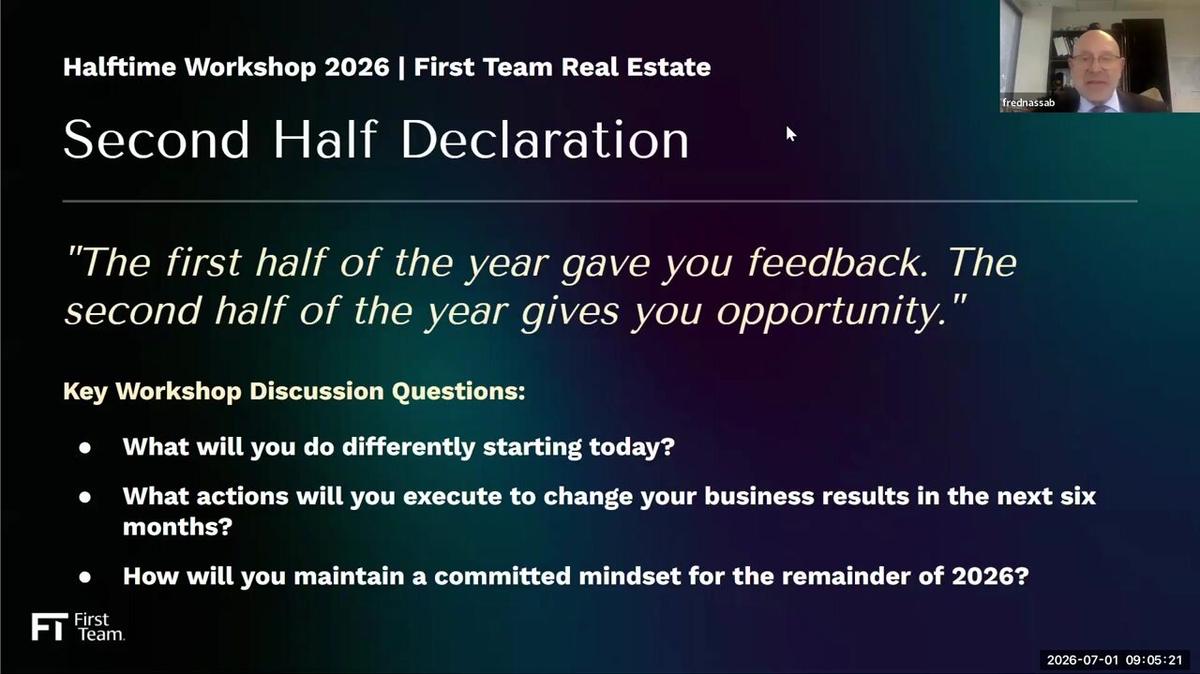 Halftime Workshop with Fred Nassab and Greg Carrescia (7-1-26)