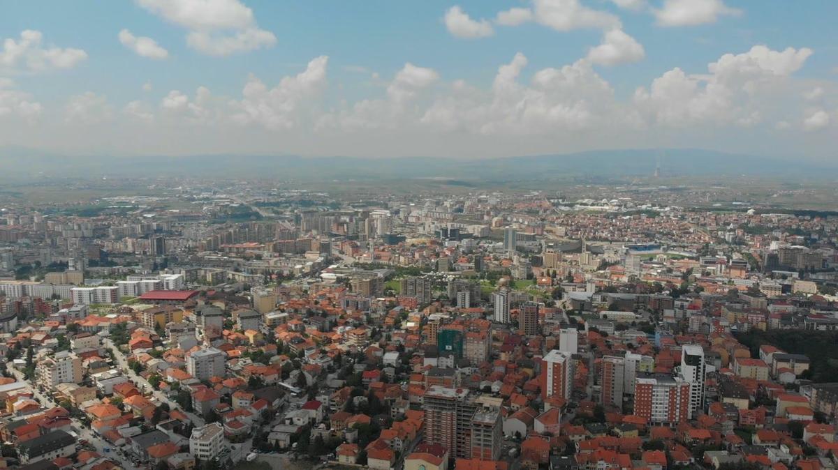 aerial serbia kosovo pristina