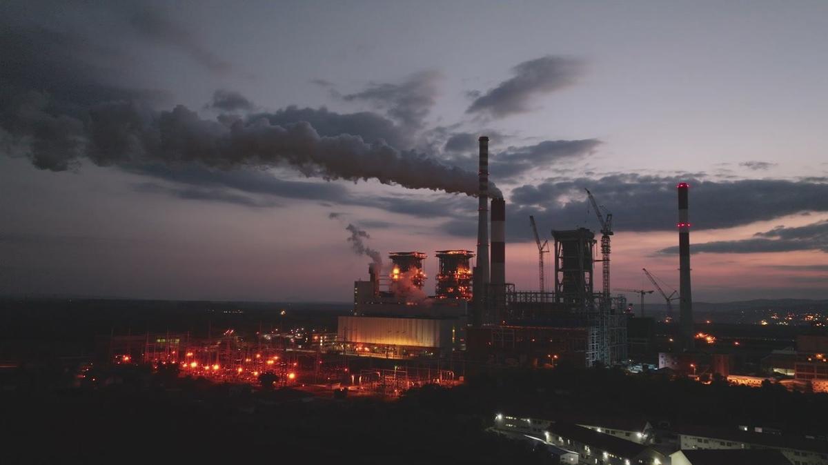 Factory Chimney Pollution Sky