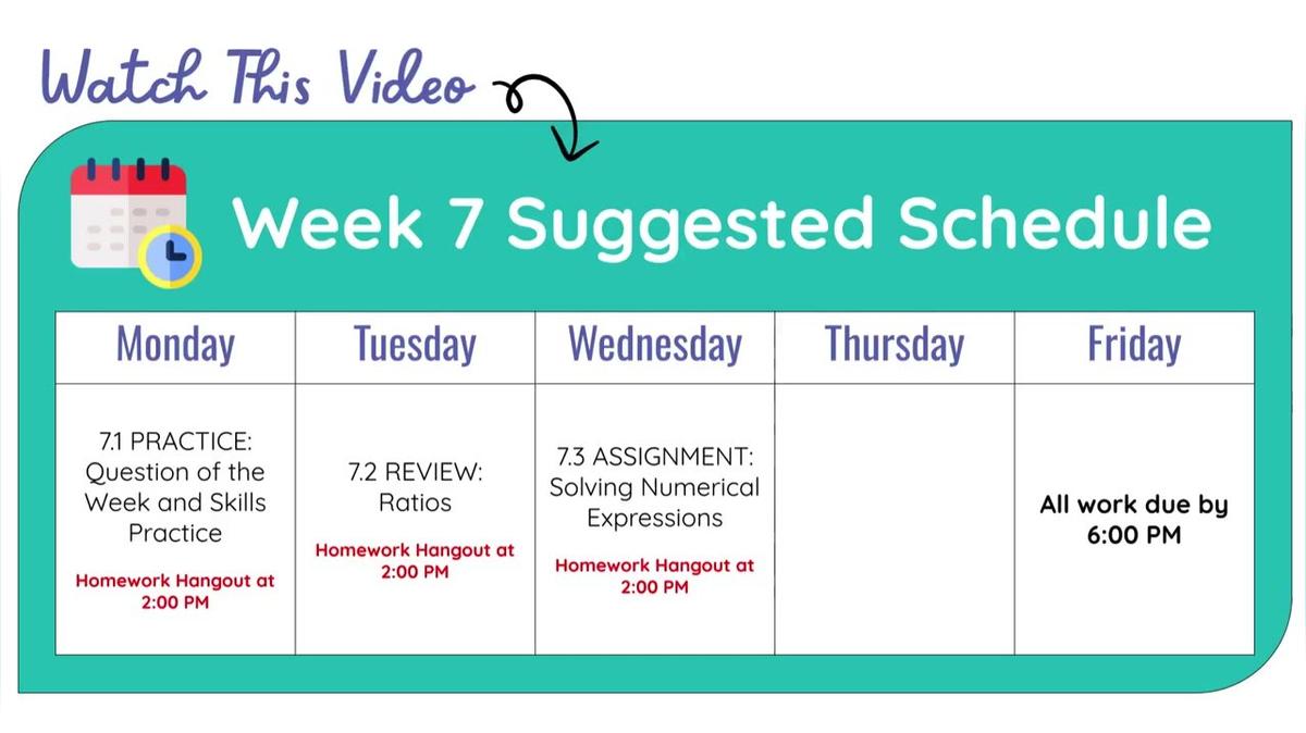 Q3 W7 SMR - Weekly Video