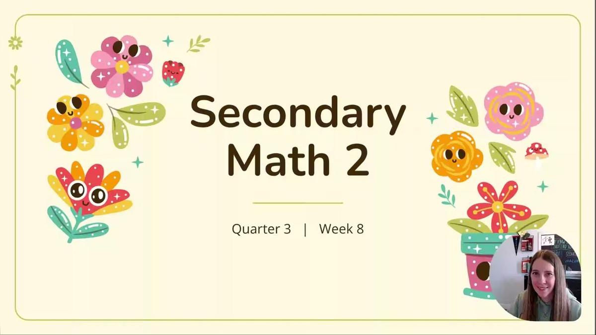 Scholes SM2 (sec 1) Q3 W8