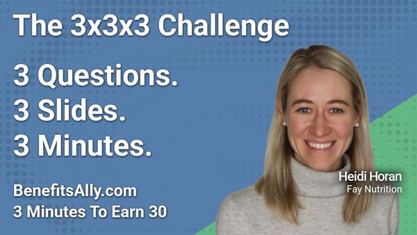 Fay Nutrition - 3x3x3 Challenge with Heidi Horan