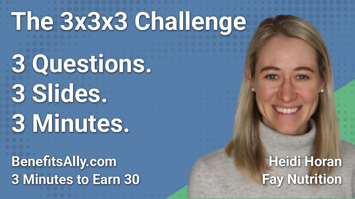 Fay Nutrition - 3x3x3 Challenge with Heidi Horan