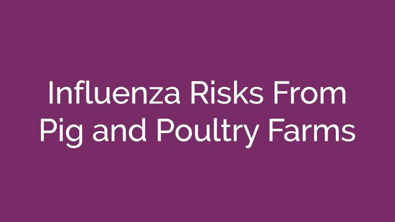 Influenza Risks From Pig and Poultry Farms