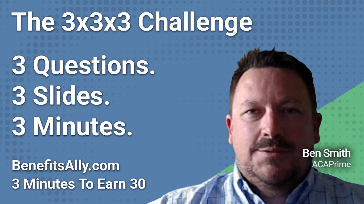 ACAPrime - 3x3x3 Challenge With Ben Smith