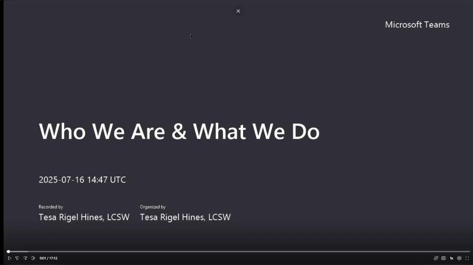 Who We Are &amp; What We Do