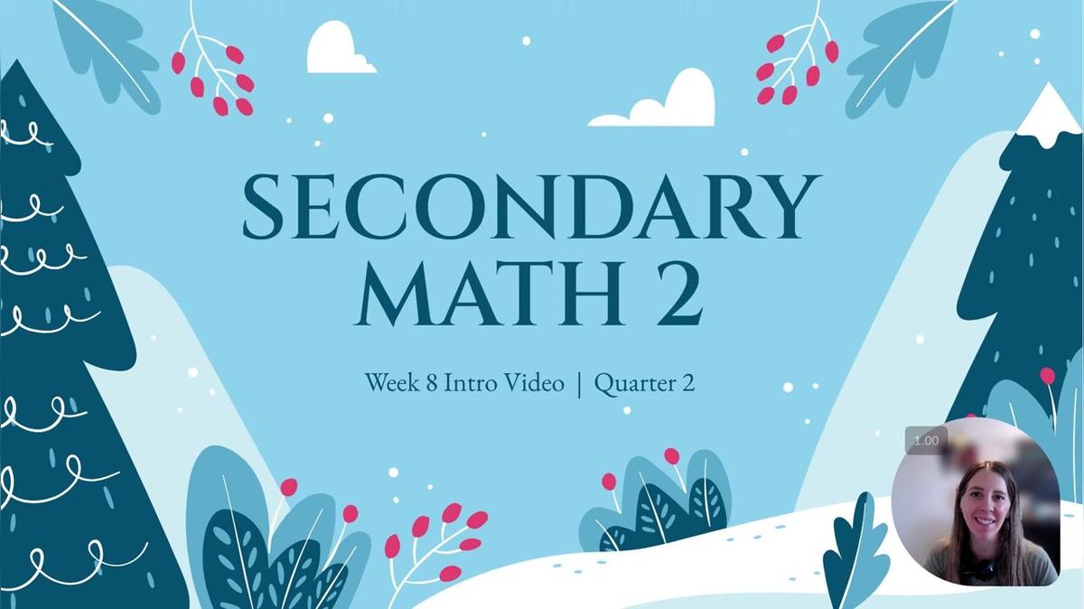 Scholes SM2 (sec 1) Q2 W8 Intro